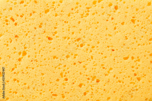 close-up texture of yellow sponge