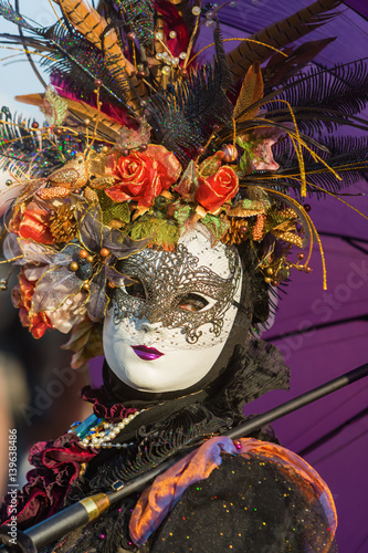 person with carnival costume in Venice