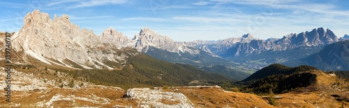 Panoramic view of dolomiti around Cortina d Ampezzo