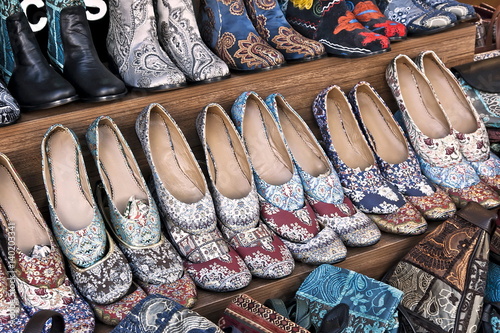 Turkish traditional shoes Grand bazaar Istanbul
