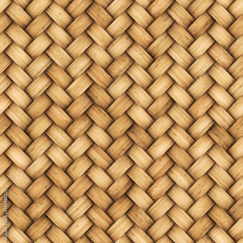 Wicker rattan seamless texture for CG