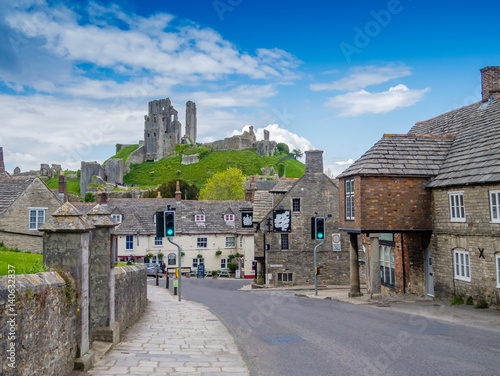 Corfe Village and Castle