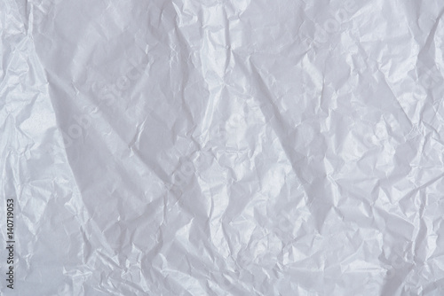White wrinkled paper background