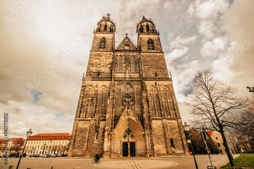 the buildings in Magdeburg