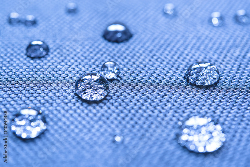 Waterproof coating background with water drops