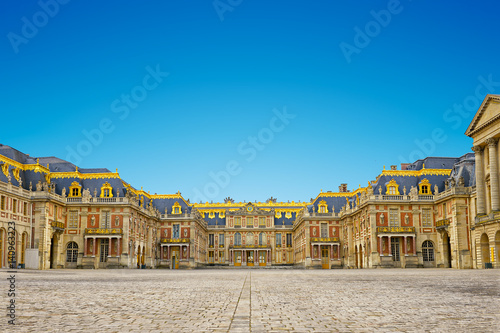 versailles palace entrance,symbol of king louius XIV power, France.