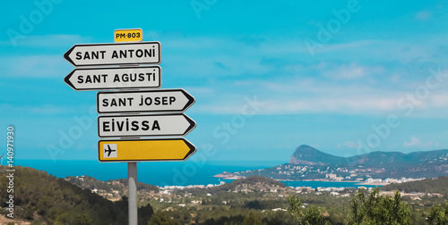 Traffic signs on Ibiza