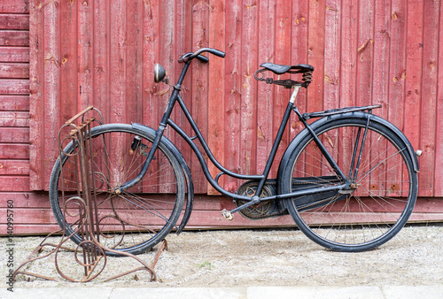 old antique black men's bicycle