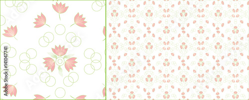 pattern with flowers and soft color