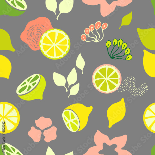 Lemons and limes print. 