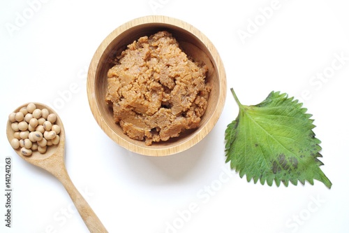 Miso paste isolated