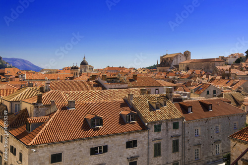 A view of Old Town Dubrovnik in Croatia