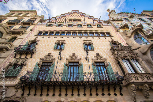 The facade of the house Casa Battlo in Barcelona