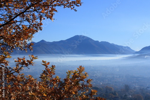 Avellino panorama da Mercogliano con Monte Terminio