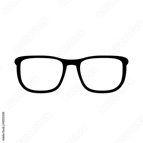Schwarzes einfaches Symbol - Brille - Sonnenbrille - Hipster Brille
