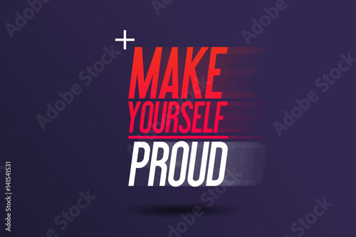 Make Yourself Proud - Neukundenwerbung für das Fitnessstudio Fitnesscenter- Flyer Kampagne - Banner - Selbstbewusstsein Webseiten Header- Kundenwerbung