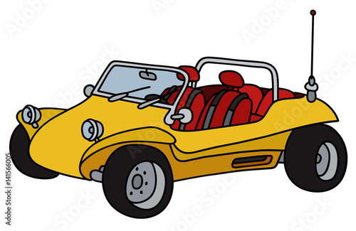 Yellow dune buggy