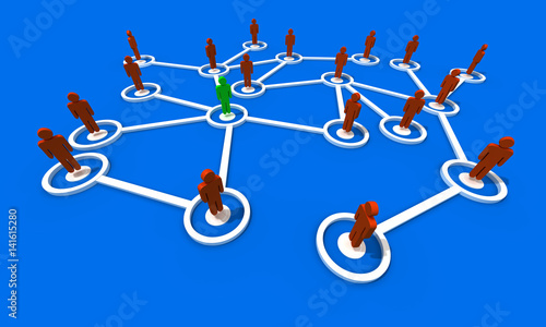 Connected People in Network