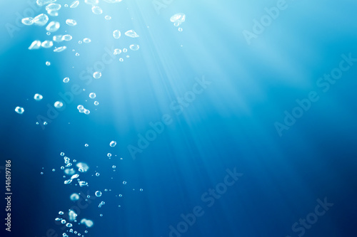 air bubbles under water