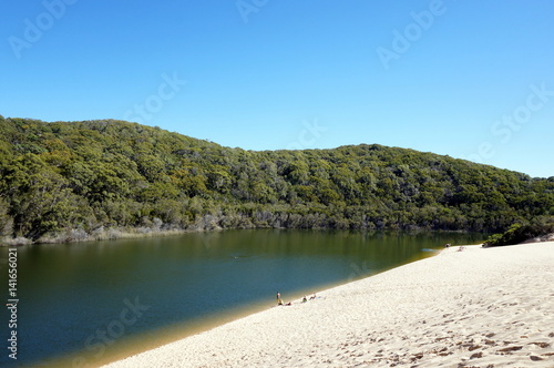 Lake Wabby view in Fraser Island