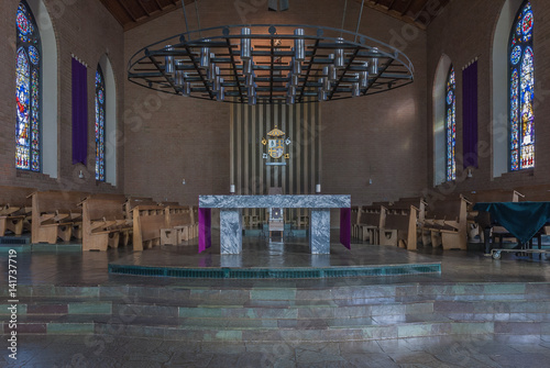 church altar and chancel