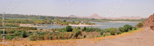 The Third Catarac of the Nile river around Tombos in Sudan 