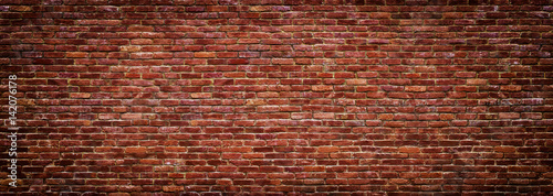 panoramiczny widok muru, ceglany mur jako tło