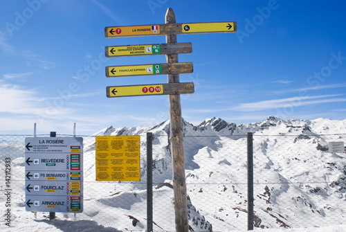 Alpine winter landscape