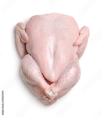 Top view of fresh raw chicken