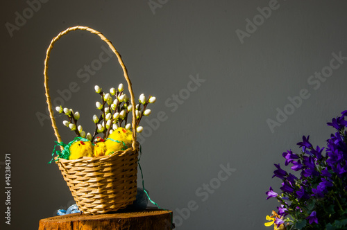 Kompozycja dekoracja świąteczna Wielkanocna, stół wielkanocny