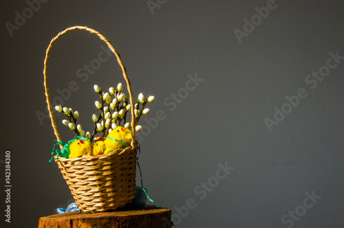 Kompozycja dekoracja świąteczna Wielkanocna, stół wielkanocny