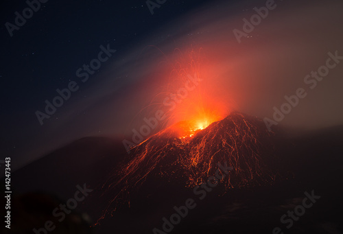 Eruzione del Monte Etna-Sicilia