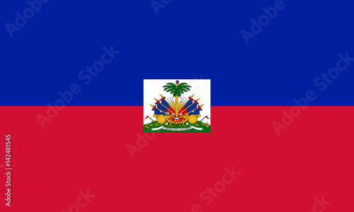 Vector of amazing Haiti flag.