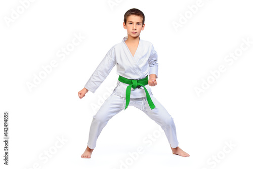 karate boy portrait