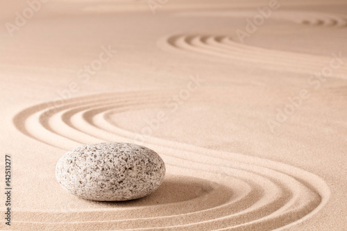 spiritual meditation zen garden, a concept for relaxation concentration harmony balance and simplicity. Holistic tao buddhism or spa wellness treatment..