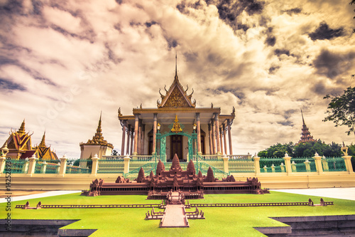 October 09, 2014: Royal Palace complex of Phnom Penh, Cambodia