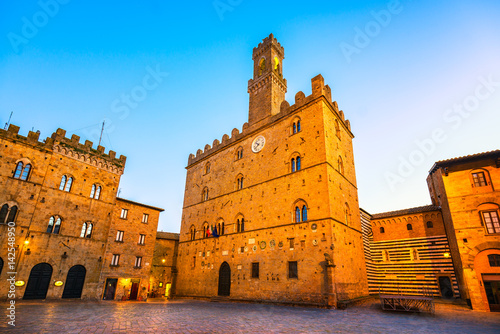 Volterra, medieval palace Palazzo Dei Priori, Pisa state, Tuscany, Italy