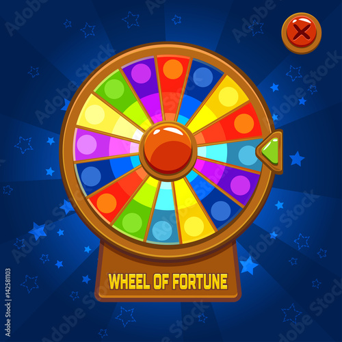 Vector Wheel of Fortune For Ui Game element