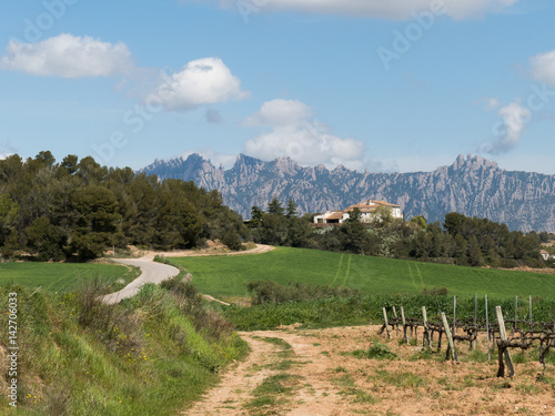 Vista de Montserrat desde Can Bou 