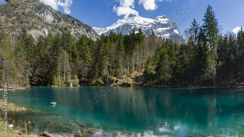 Blausee lake in Switzerland