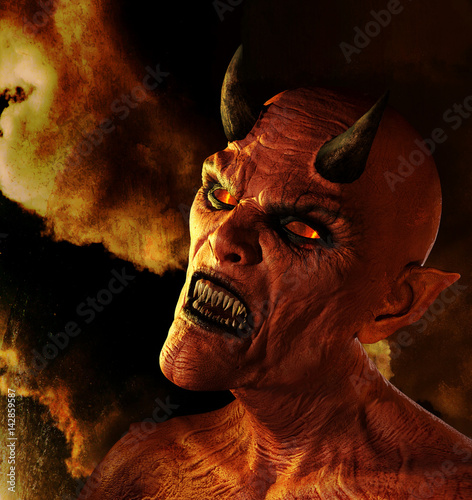 Demon Burning in Hell