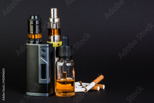 Electronic Cigarette on a black background.