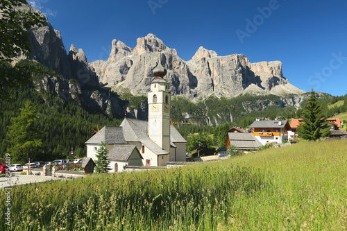 Alpine church in the Dolomites, South Tyrol