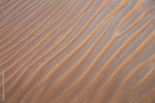 patterns of sand dunes in a desert near Dubai