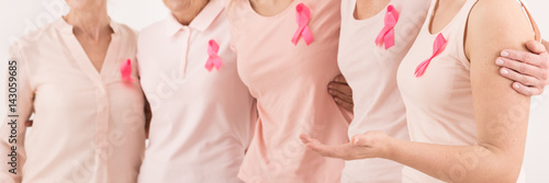 Women with pink ribbons