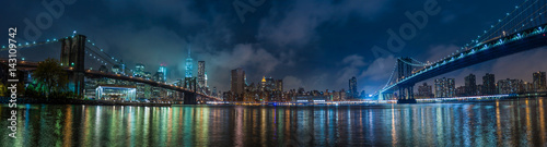 Manhattan panorama at night