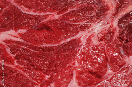 close up on fresh beef steak background