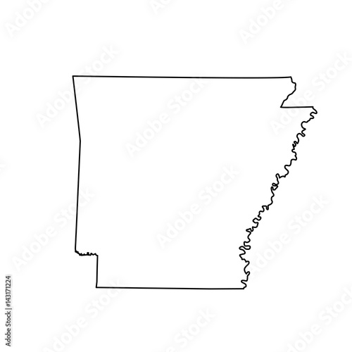 map of the U.S. state Arkansas