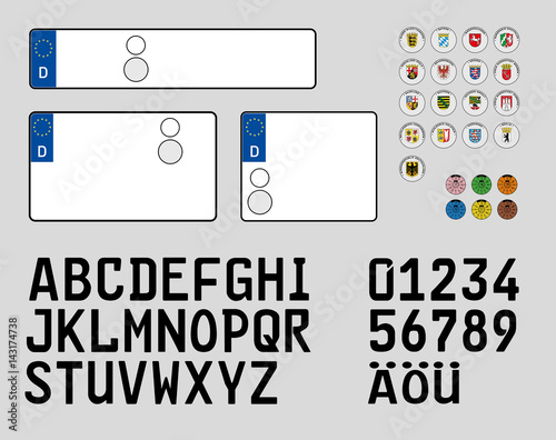 Autokennzeichen DE