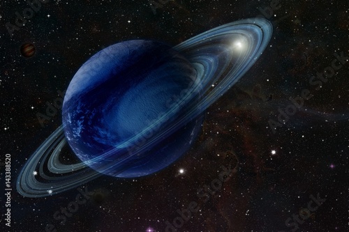 The gas giant in space space background . far sphere . solar system Elements of this image furnished by NASA . . 